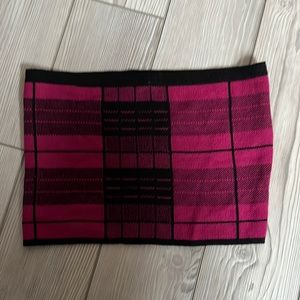 size small pink plaid tube top